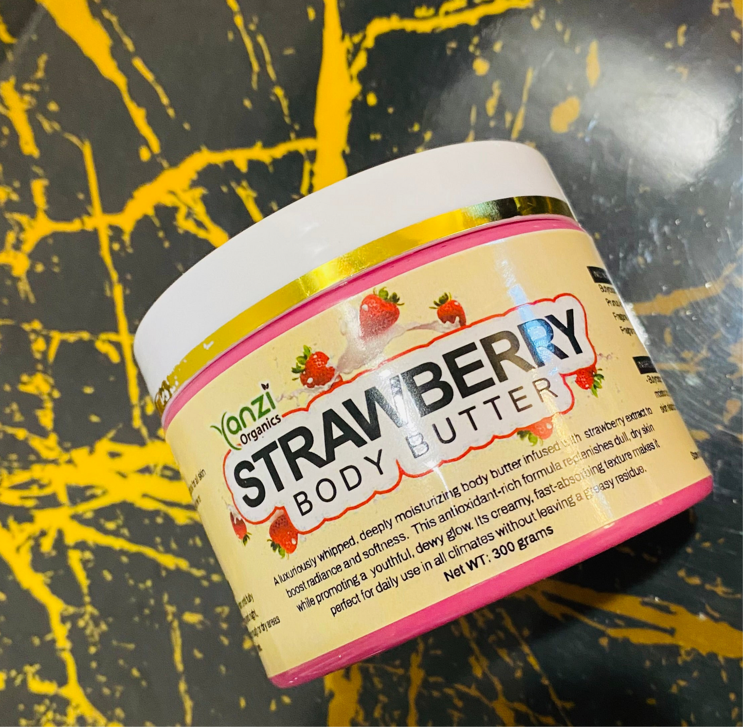 Strawberry body butter